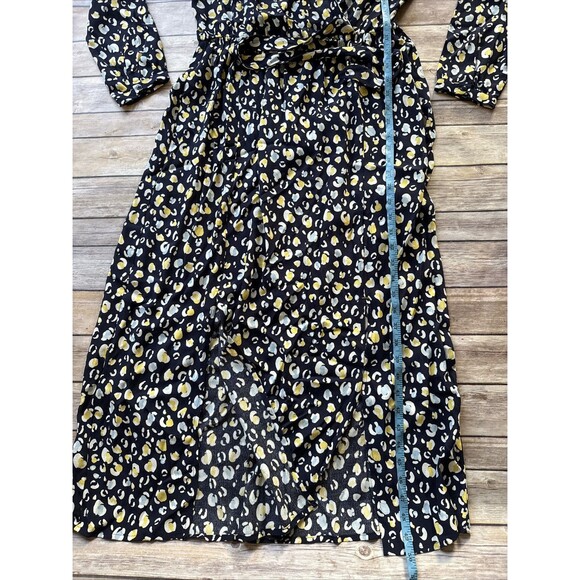 NEW $113 Joules Chloe Print Wrap Dress - Navy Leopard/ Animal Print Size 8 - Picture 9 of 10
